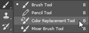 ابزار Color Replacement Tool