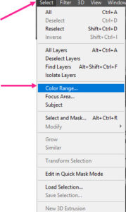 گزینه color range