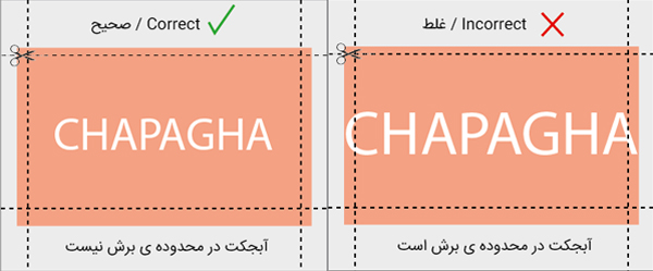 به محدوده برش (Trim) توجه کنید