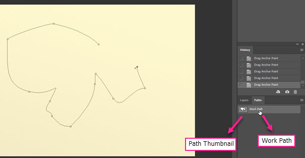 لایه Work Path