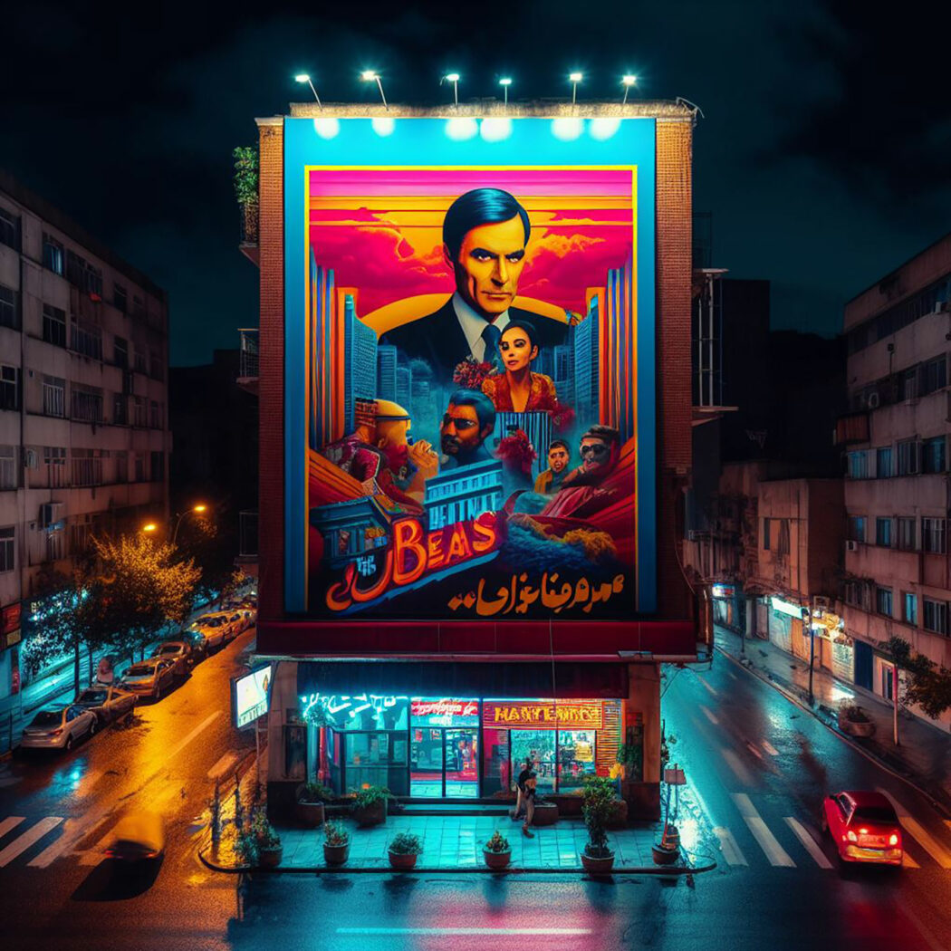 پوستر تبلیغاتی در خیابان های تهران