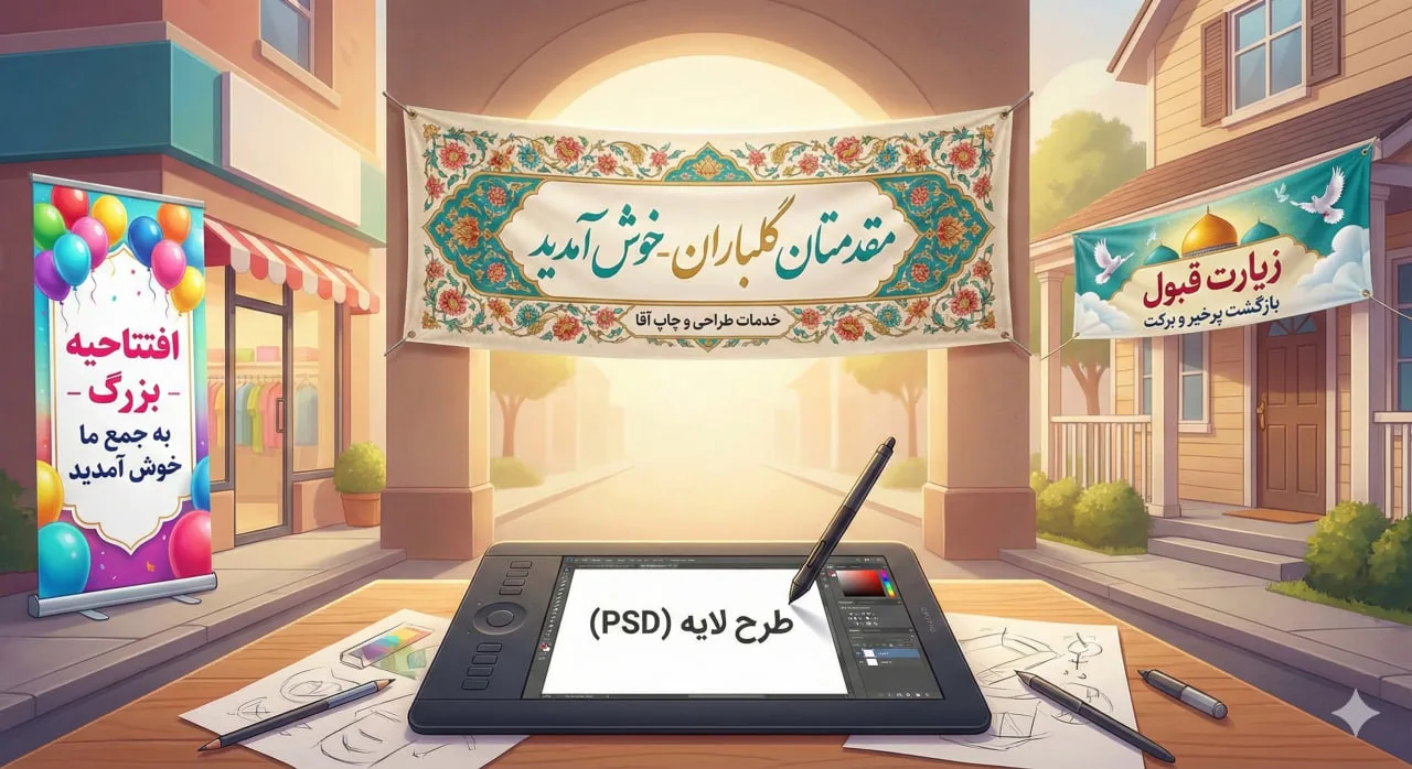 انواع بنر خوش آمد گویی